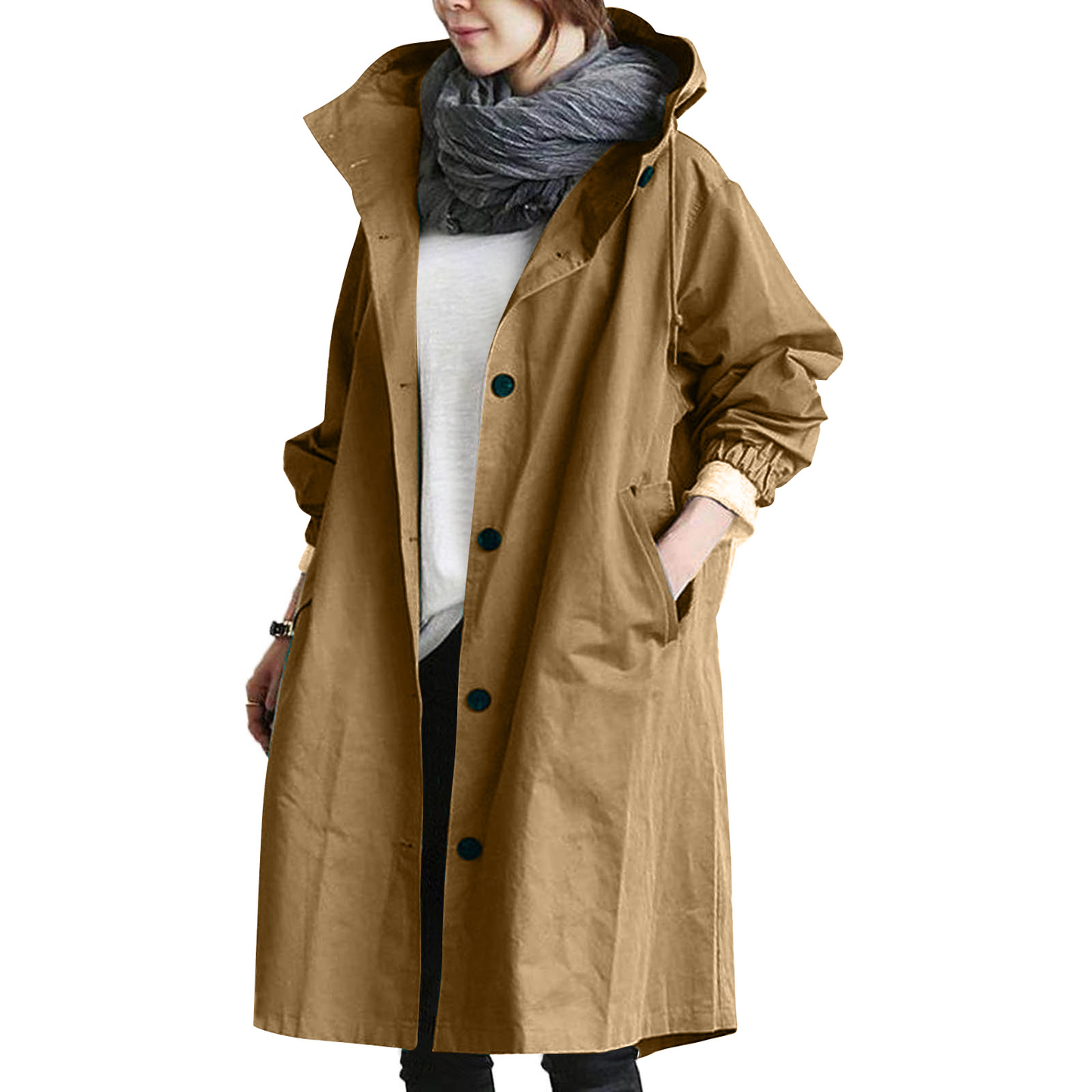 Raegan | Women's Oversized Hooded Trench Coat