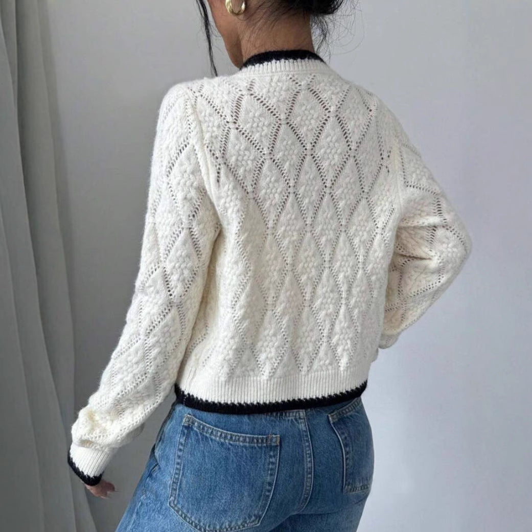 Jamie | Women's Cropped V-Neck Cardigan