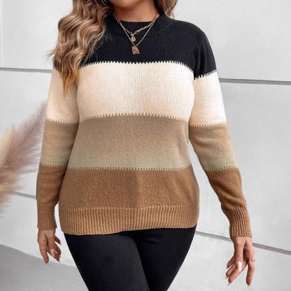 Winnie | Women's Striped Crew Neck Sweater