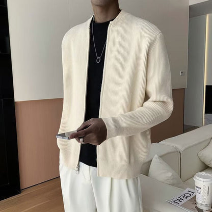 Morgan | Men's Zip Up Ribbed Sweater