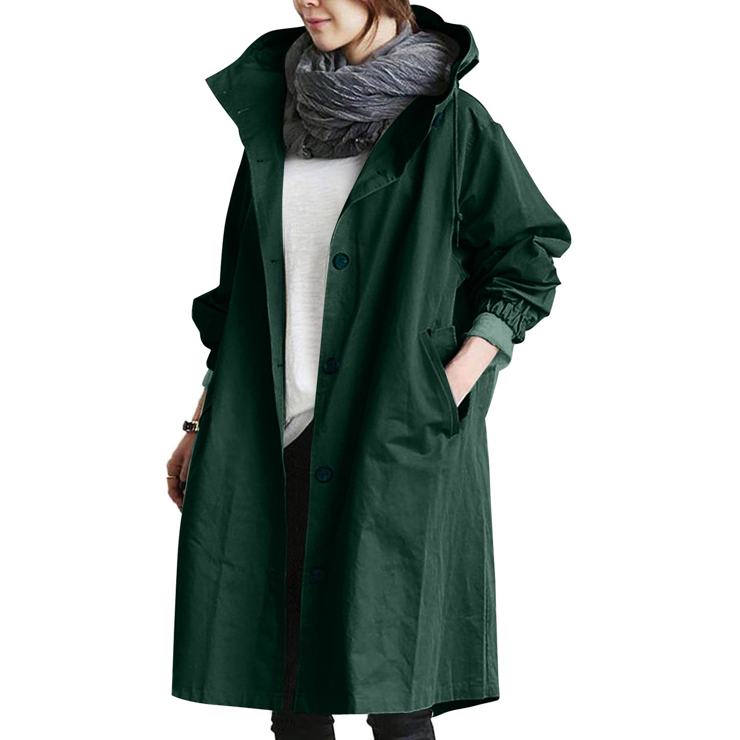 Raegan | Women's Oversized Hooded Trench Coat