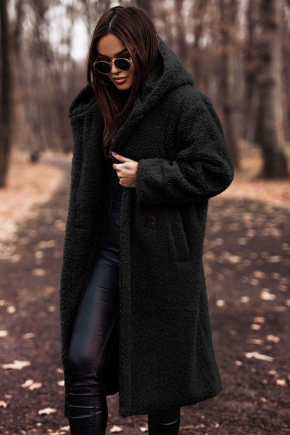Allison | Women's Hooded Teddy Coat