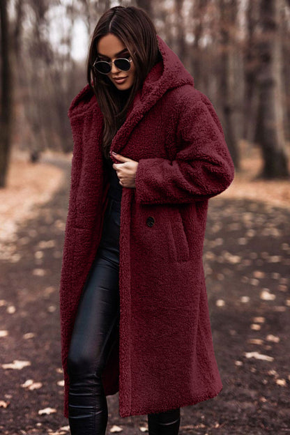 Allison | Women's Hooded Teddy Coat