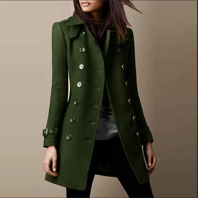 Janice | Women's Double-Breasted Mid-Length Coat