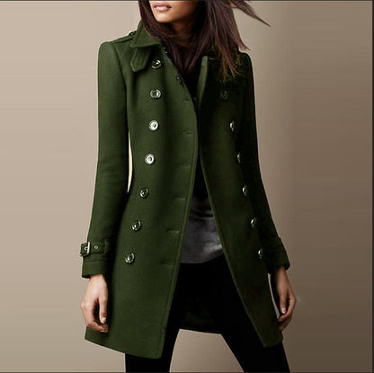Janice | Women's Double-Breasted Mid-Length Coat
