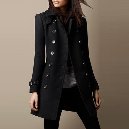 Janice | Women's Double-Breasted Mid-Length Coat