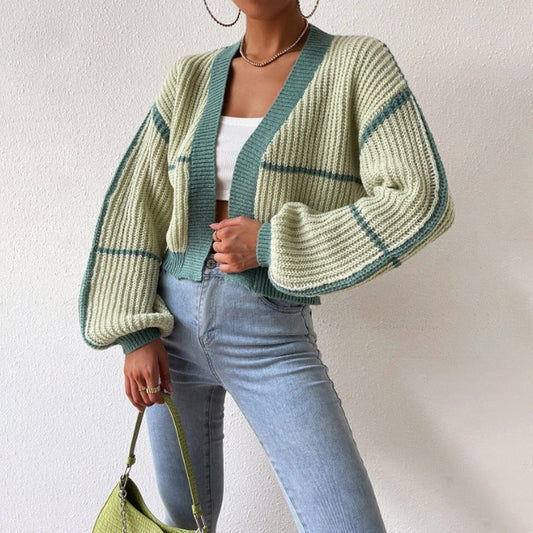 Linda | Women's Cropped Knit Cardigan