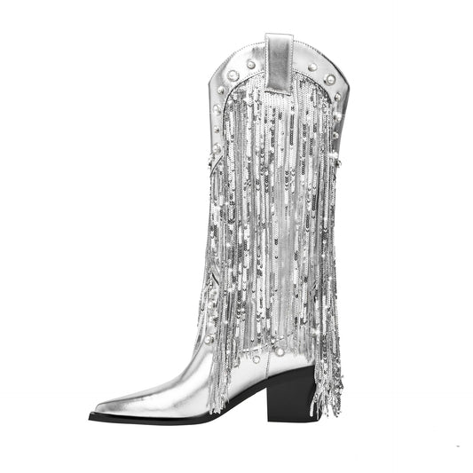 Marina | Women's Fringe Cowboy Boots