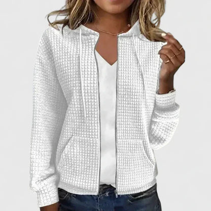 Women's Open-Front Long-Line Cardigan — Soft Draped Long-Sleeve Knit Wrap
