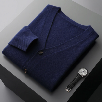 Arlo | Ribbed V-Neck Button Cardigan