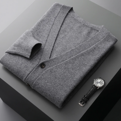 Arlo | Ribbed V-Neck Button Cardigan