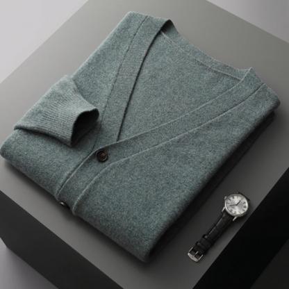 Arlo | Ribbed V-Neck Button Cardigan