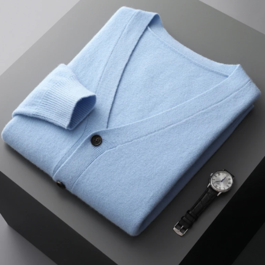 Arlo | Ribbed V-Neck Button Cardigan