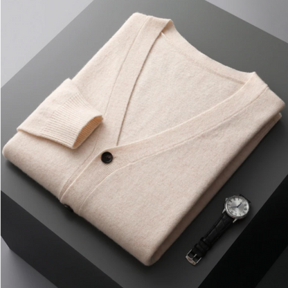 Arlo | Ribbed V-Neck Button Cardigan