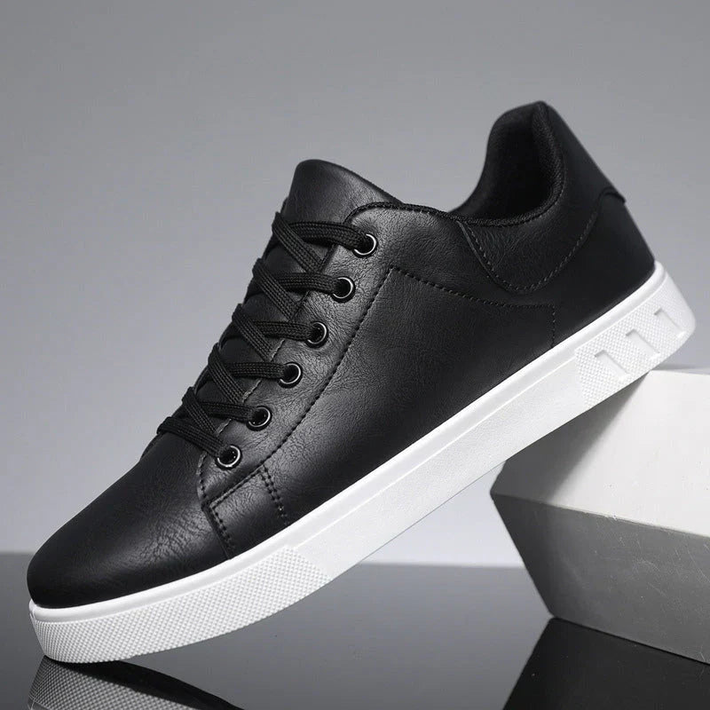 Robert | Stylish Faux Leather Sneakers for Men