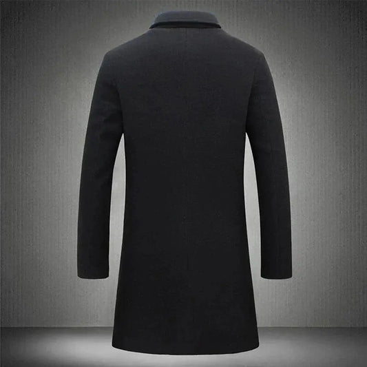 Mason | Men's Long Button Front Coat