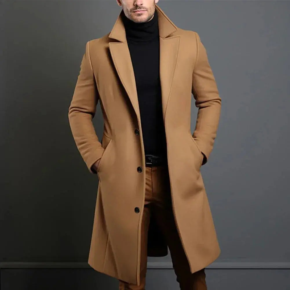 Mason | Men's Long Button Front Coat