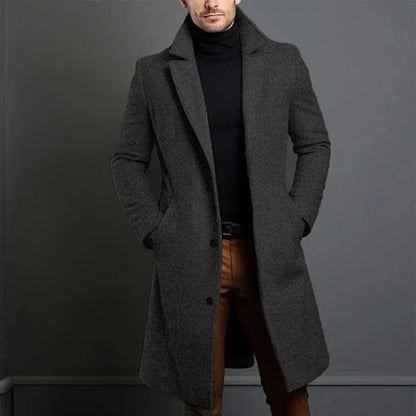 Mason | Men's Long Button Front Coat