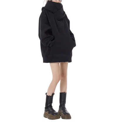 Oversized Women's turtleneck sweatshirt
