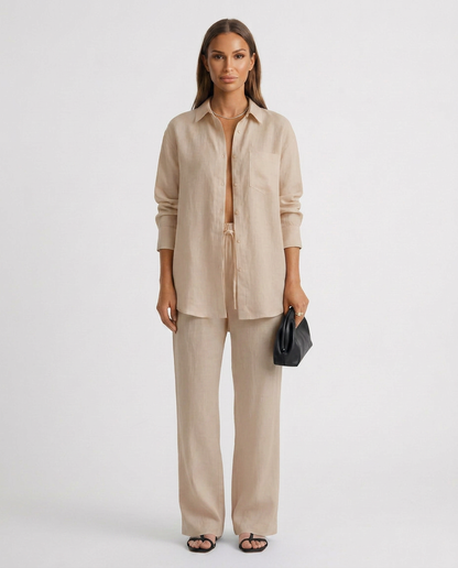 Sophie Laurent | Women's Relaxed Linen Lounge Set