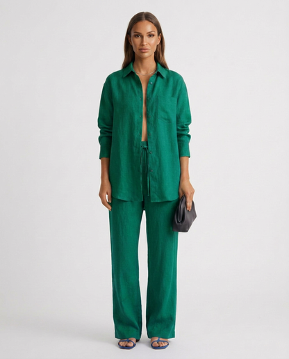 Sophie Laurent | Women's Relaxed Linen Lounge Set