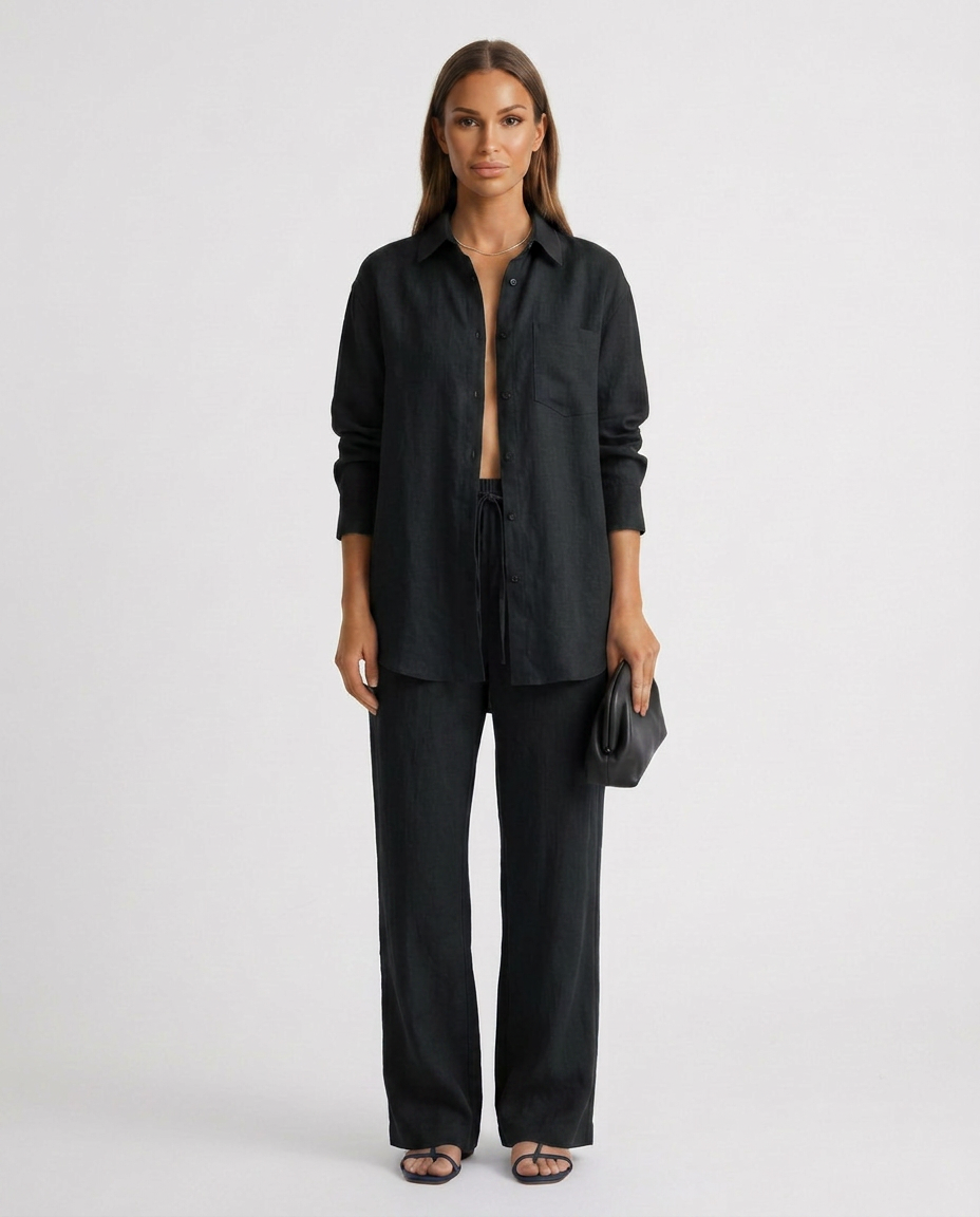 Sophie Laurent | Women's Relaxed Linen Lounge Set