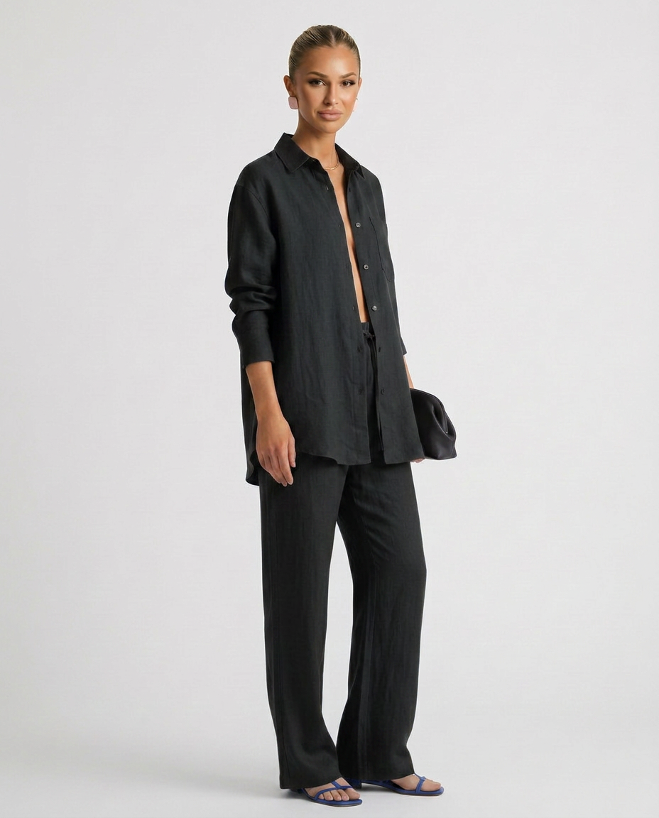 Sophie Laurent | Women's Relaxed Linen Lounge Set