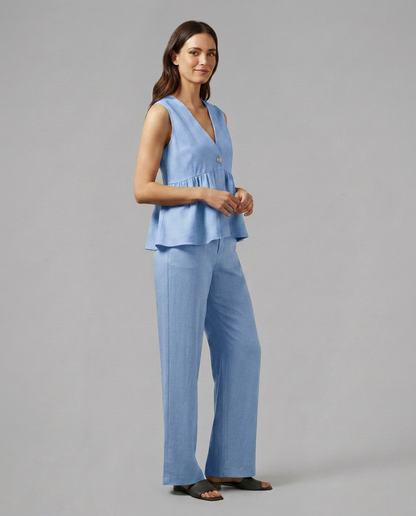 Elena Rossi | Women's Elegant Wide Leg Set