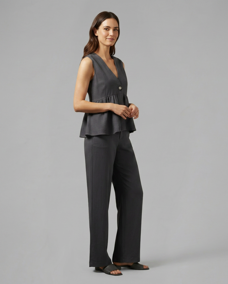 Elena Rossi | Women's Elegant Wide Leg Set
