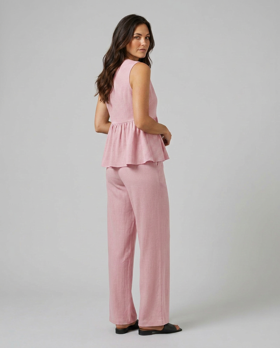 Elena Rossi | Women's Elegant Wide Leg Set