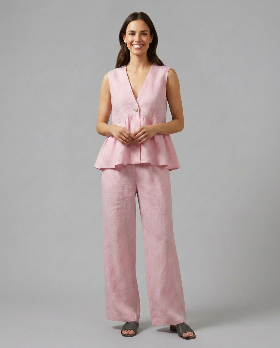 Elena Rossi | Women's Elegant Wide Leg Set