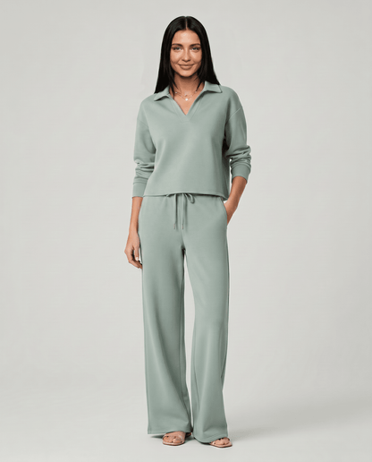 Lumi | Relaxed Wide Leg Lounge Set Women