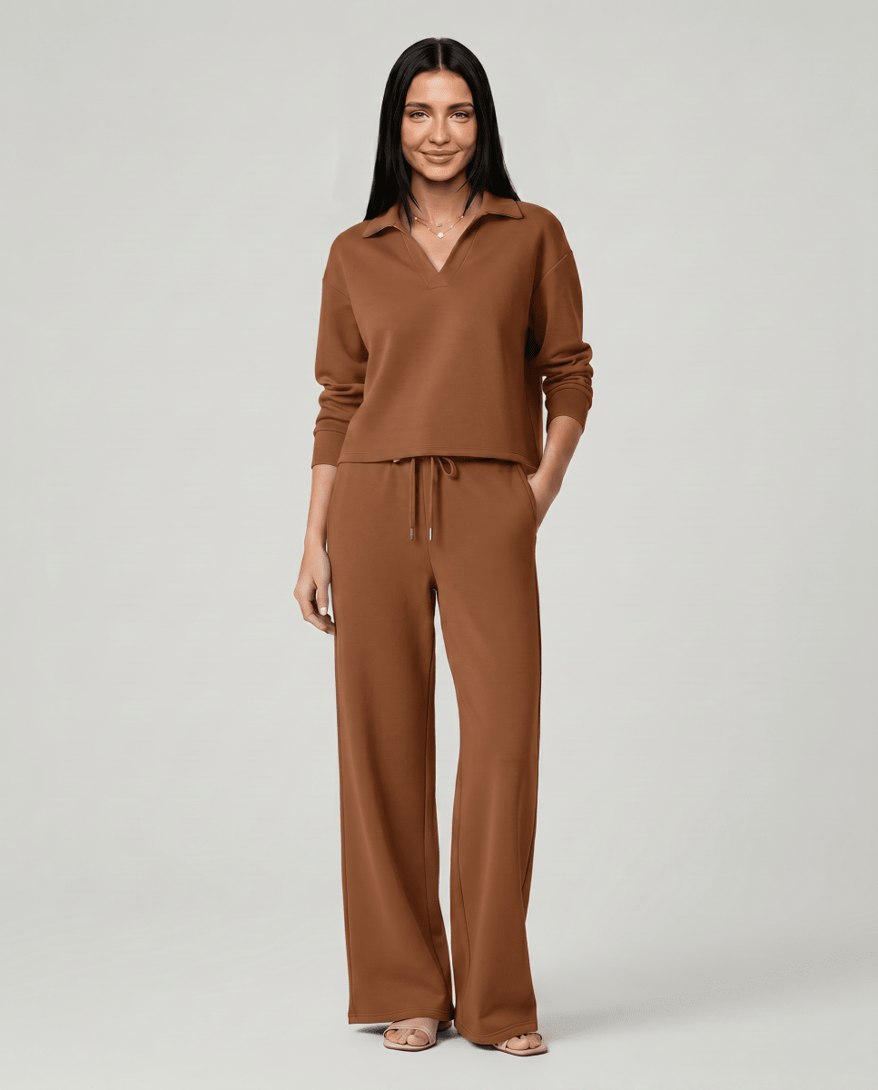 Lumi | Relaxed Wide Leg Lounge Set Women