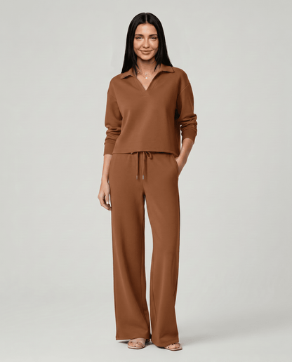 Lumi | Relaxed Wide Leg Lounge Set Women