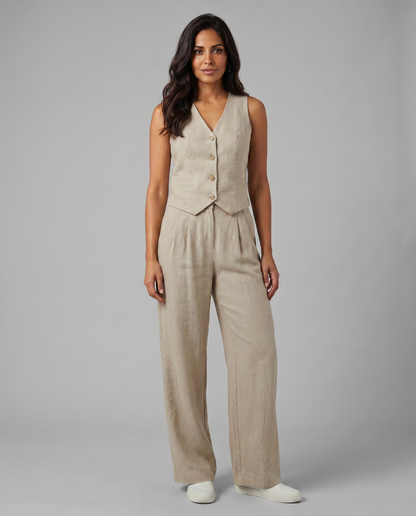 Valentina Moreau | Women's Tailored Linen Co-Ord Set