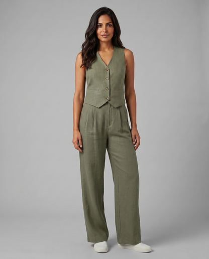 Valentina Moreau | Women's Tailored Linen Co-Ord Set
