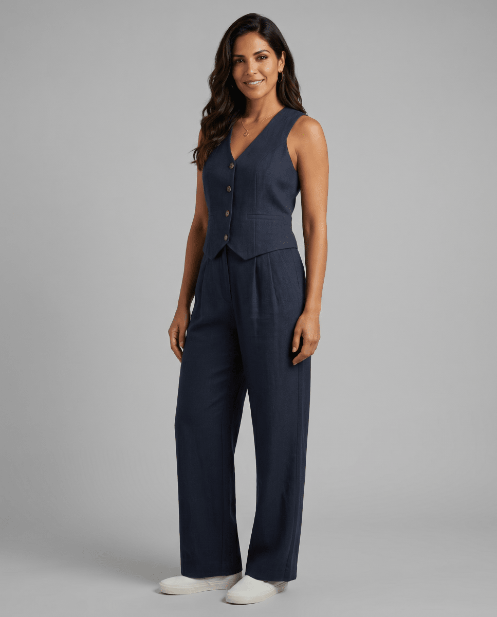 Valentina | Tailored Linen Co-Ord Set Women