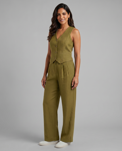 Valentina Moreau | Women's Tailored Linen Co-Ord Set