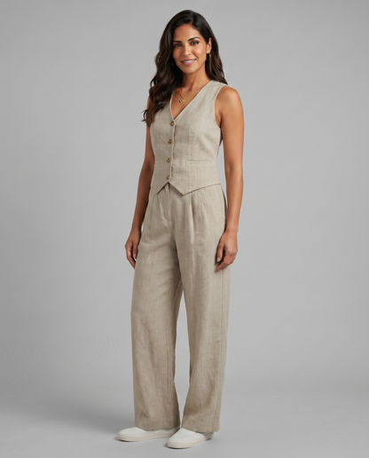 Valentina Moreau | Women's Tailored Linen Co-Ord Set