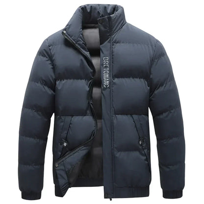 Declan | Quilted Stand Collar Puffer Jacket