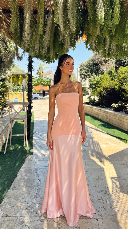Miranda | Flowy Pink Maxi Dress