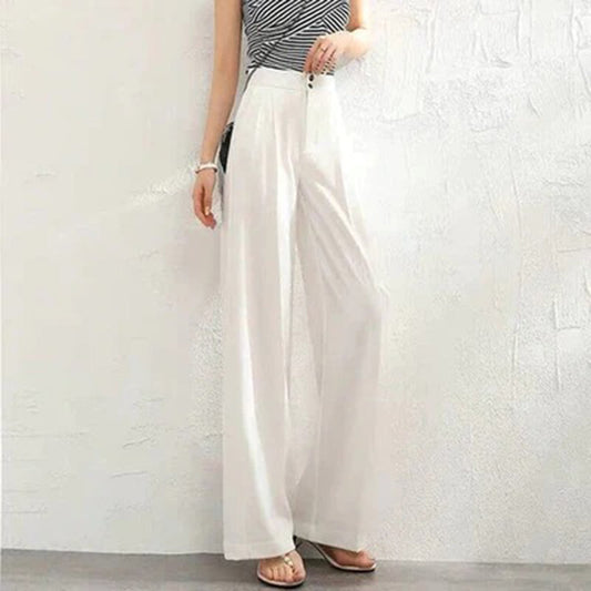 Michelle | High-Waisted Wide Leg Pants - Lightweight and Breathable