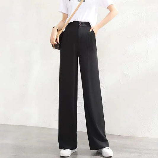 Michelle | High-Waisted Wide Leg Pants - Lightweight and Breathable