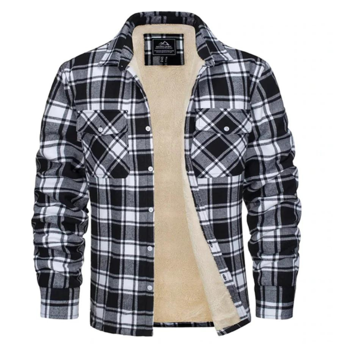 Derrick | Men's Sherpa Lined Plaid Shirt Jacket