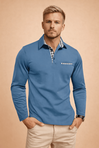 Callum | Long Sleeve Polo Shirt Men