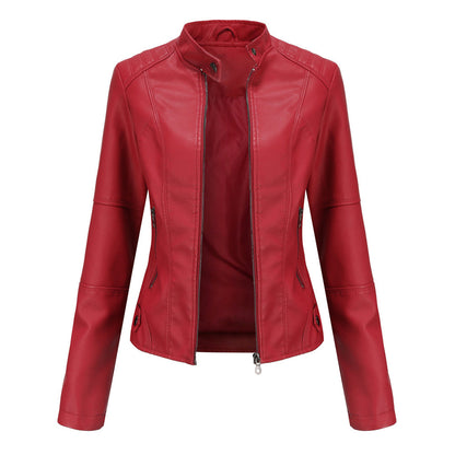 Lillian | Women's Collarless Biker Jacket