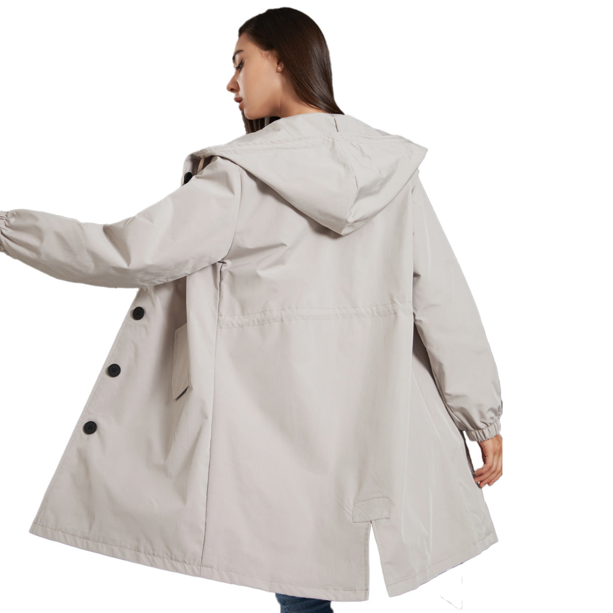Olivia | Women's Hooded A-Line Coat