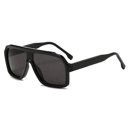 Retro Oversized Sunglasses with Square Lenses