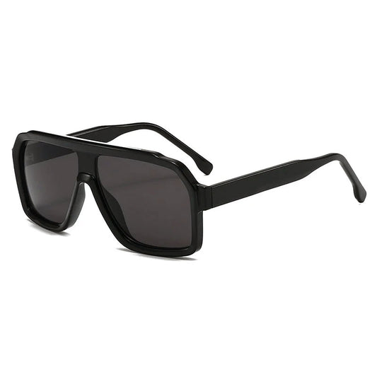 Retro Oversized Sunglasses with Square Lenses