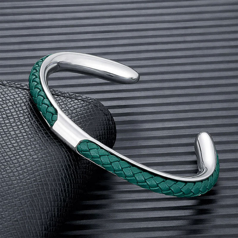 Roberto Russo Woven Cord Open Bracelet